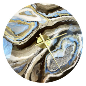 Geode Clock embellished